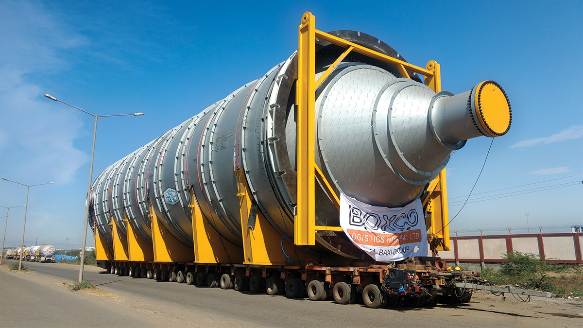 BOXCO Again Successfully Moves Coke Drums For IOCL