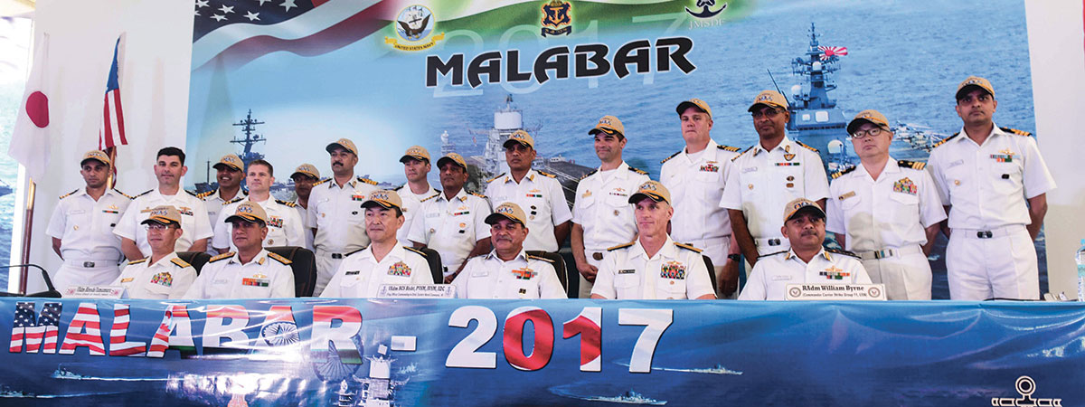 INTERNATIONAL SOLIDARITY ON THE SEA : MALABAR 2017 