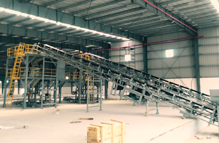 Conveyor system and mechanical bagging units